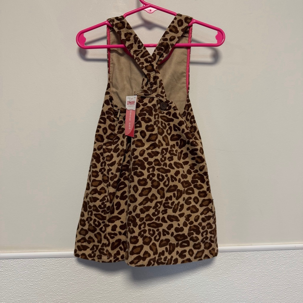 Girls Gymboree Leopard Print Casual Dress 18-24 Months Brown New NWT bloomers - Picture 9 of 14